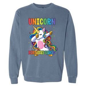 Squad of the Birthday Princess Unicorn Birthday Squad Garment-Dyed Sweatshirt