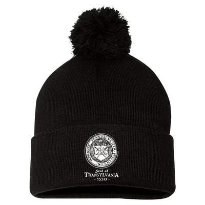Seal Of Transylvania Vlad Impaler Wallachia Pom Pom 12in Knit Beanie