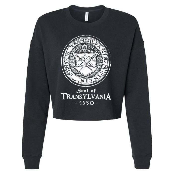 Seal Of Transylvania Vlad Impaler Wallachia Cropped Pullover Crew