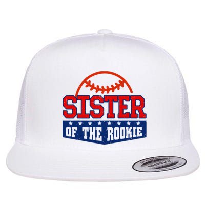 Sister Of The Rookie Baseball 1st birthday Party Matching Flat Bill Trucker Hat