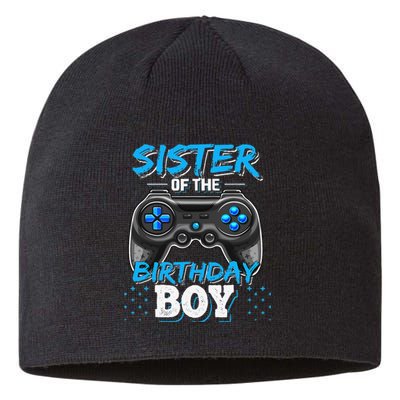 Sister of the Birthday Matching Video Game Birthday Gift Sustainable Beanie