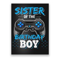 Sister of the Birthday Matching Video Game Birthday Gift Poster