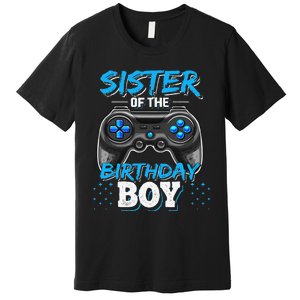 Sister of the Birthday Matching Video Game Birthday Gift Premium T-Shirt