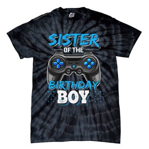 Sister of the Birthday Matching Video Game Birthday Gift Tie-Dye T-Shirt