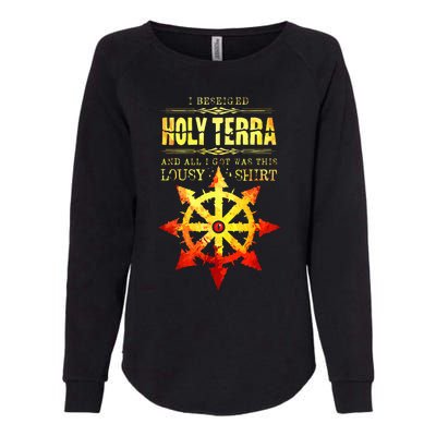 Siege of Terra Chaos Heresy Space Marine Womens California Wash Sweatshirt