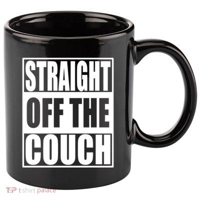 Straight Off The Couch Funny Football Offensive 11oz C Handle Ceramic Mug