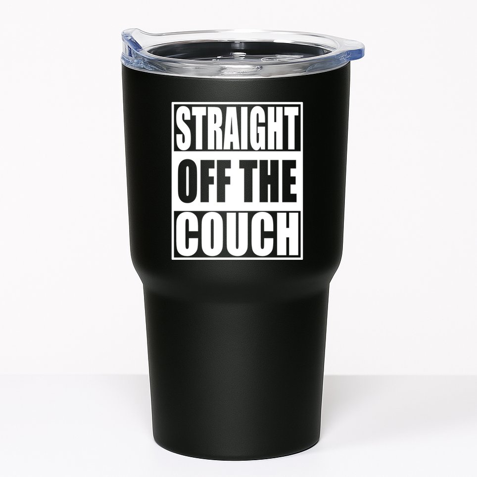 Straight Off The Couch Funny Football Offensive Tumbler