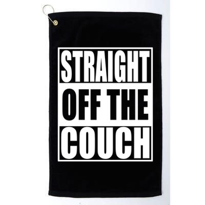 Straight Off The Couch Funny Football Offensive Golf Towel