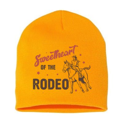 Sweetheart Of The Rodeo Western 70s Vintage Style Short Acrylic Beanie