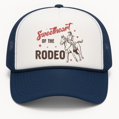 Sweetheart Of The Rodeo Western 70s Vintage Style Trucker Hat