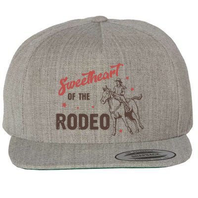 Sweetheart Of The Rodeo Western 70s Vintage Style Wool Snapback Cap