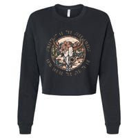 Sweetest Of The Sunflowers How YouRe The Sun To Me Skull Cropped Pullover Crew