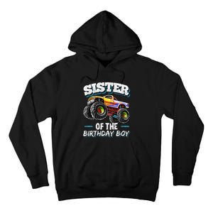 Sister of the Birthday Monster Truck Birthday Party Tall Hoodie