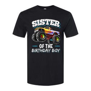 Sister of the Birthday Monster Truck Birthday Party Softstyle CVC T-Shirt