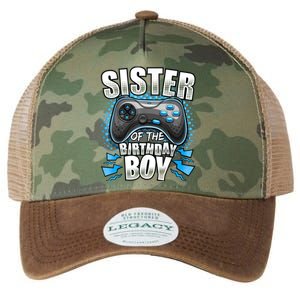 Sister Of The Birthday Boy Matching Video Game Birthday Legacy Tie Dye Trucker Hat