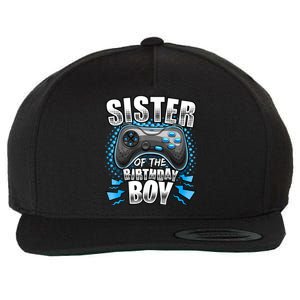 Sister Of The Birthday Boy Matching Video Game Birthday Wool Snapback Cap