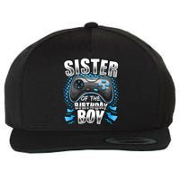 Sister Of The Birthday Boy Matching Video Game Birthday Wool Snapback Cap