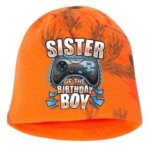 Sister Of The Birthday Boy Matching Video Game Birthday Kati - Camo Knit Beanie