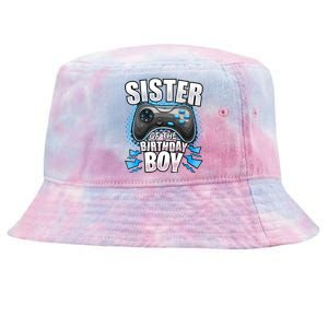 Sister Of The Birthday Boy Matching Video Game Birthday Tie-Dyed Bucket Hat