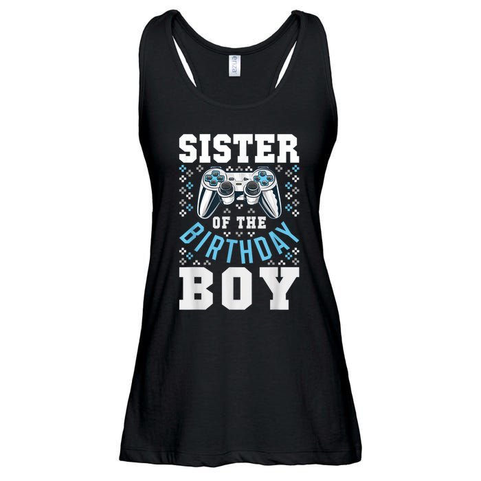 Sister Of The Birthday Boy Matching Video Gamer Birthday Ladies Essential Flowy Tank