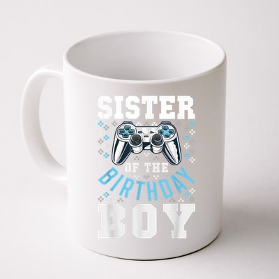 Sister Of The Birthday Boy Matching Video Gamer Birthday Coffee Mug