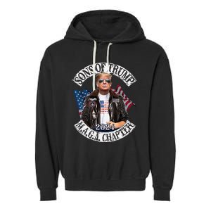 Sons Of Trump Maga Chapter 2024 Garment-Dyed Fleece Hoodie