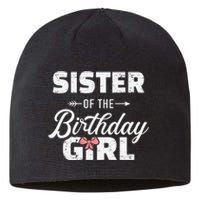 Sister of the birthday daughter matching family Sustainable Beanie