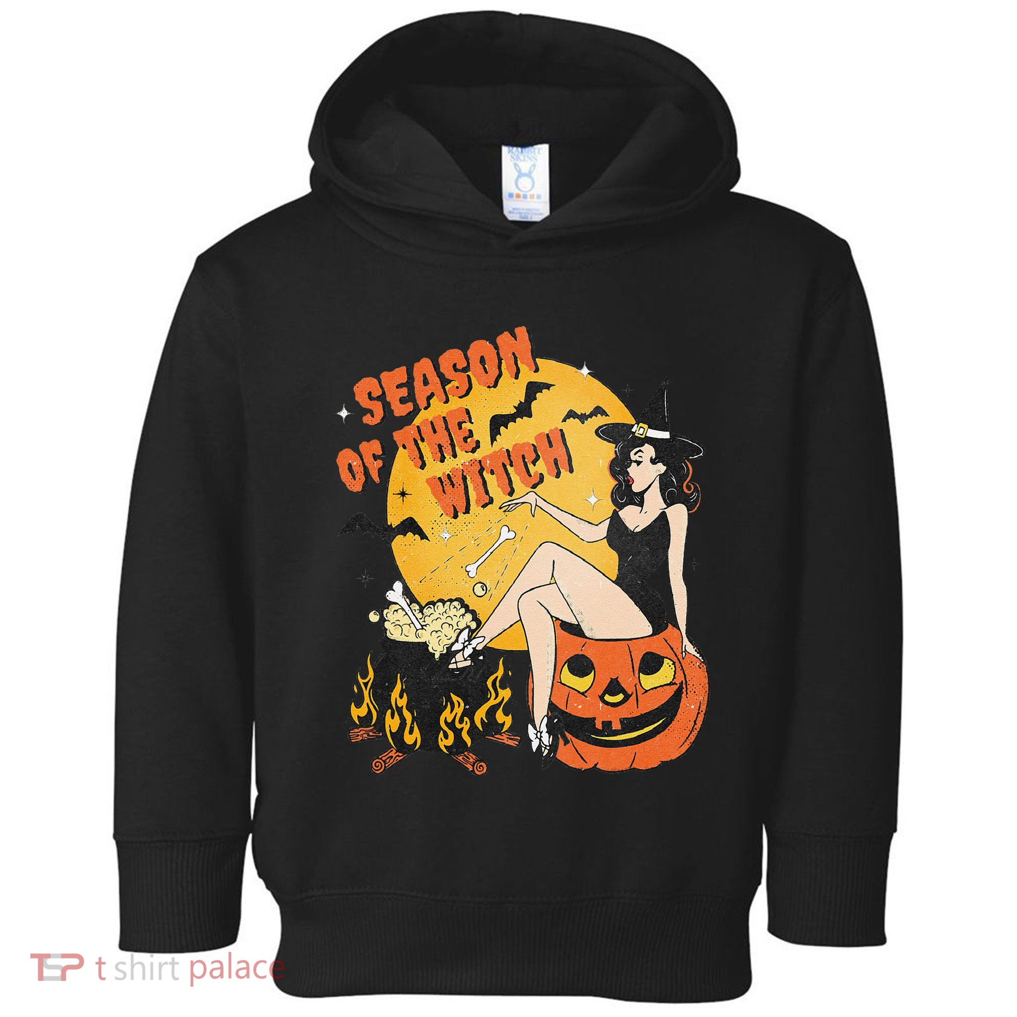 Season Of The Witch Halloween Samhain Toddler Hoodie