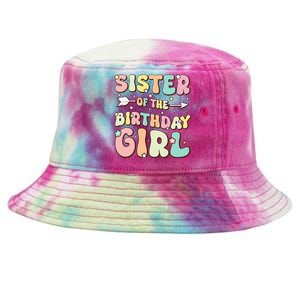 Sister Of The Birthday Girl Family Matching Birthday Tie-Dyed Bucket Hat