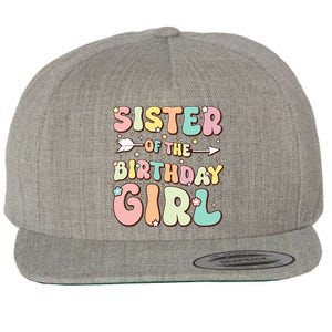 Sister Of The Birthday Girl Family Matching Birthday Wool Snapback Cap