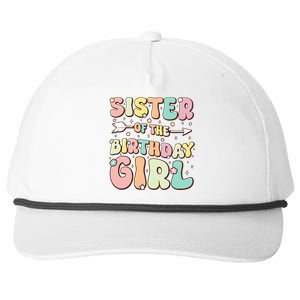 Sister Of The Birthday Girl Family Matching Birthday Snapback Five-Panel Rope Hat