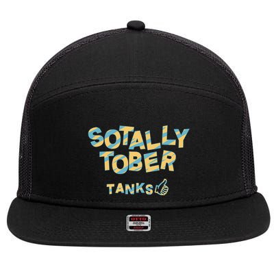 Sotally Tober Tanks 7 Panel Mesh Trucker Snapback Hat