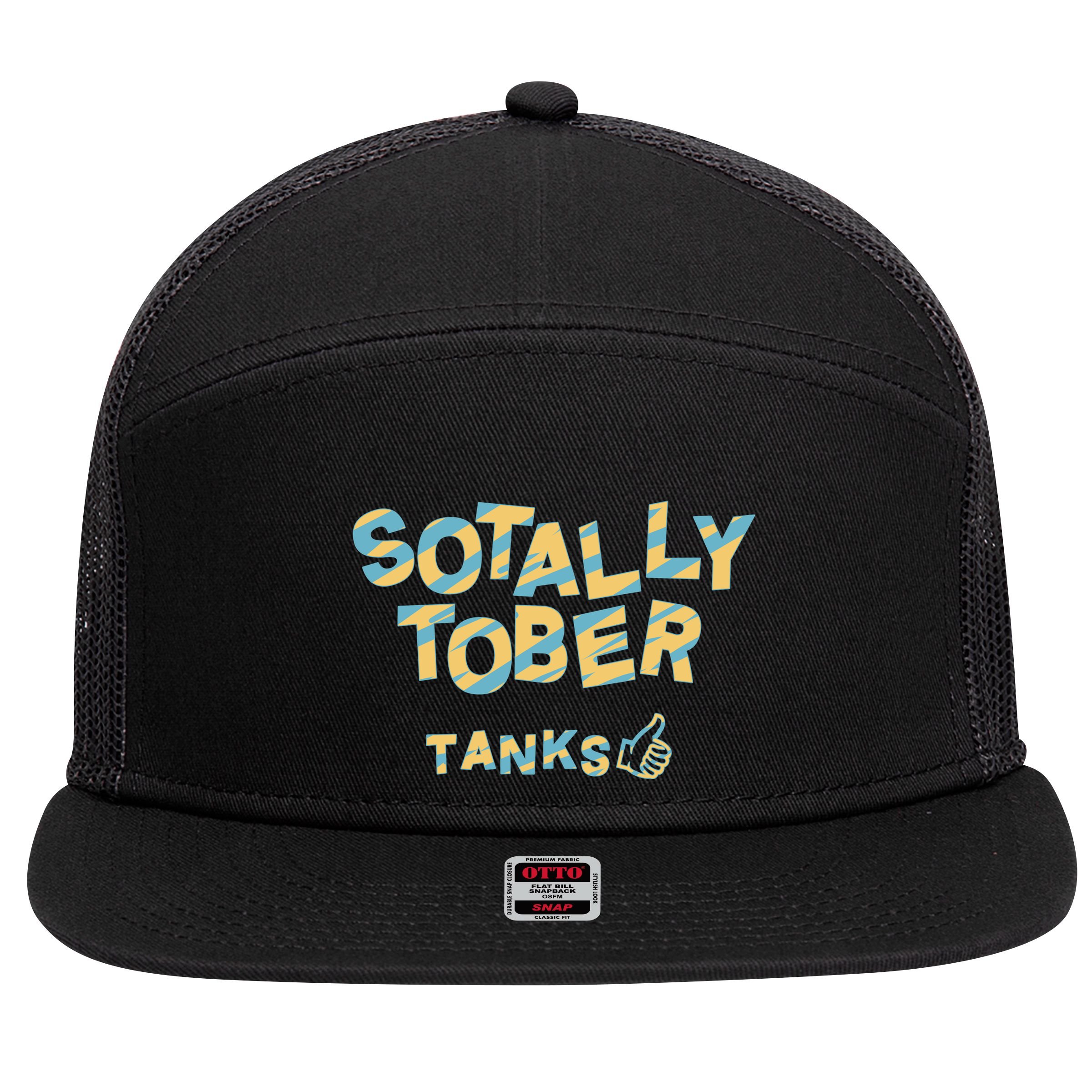 Sotally Tober Tanks 7 Panel Mesh Trucker Snapback Hat