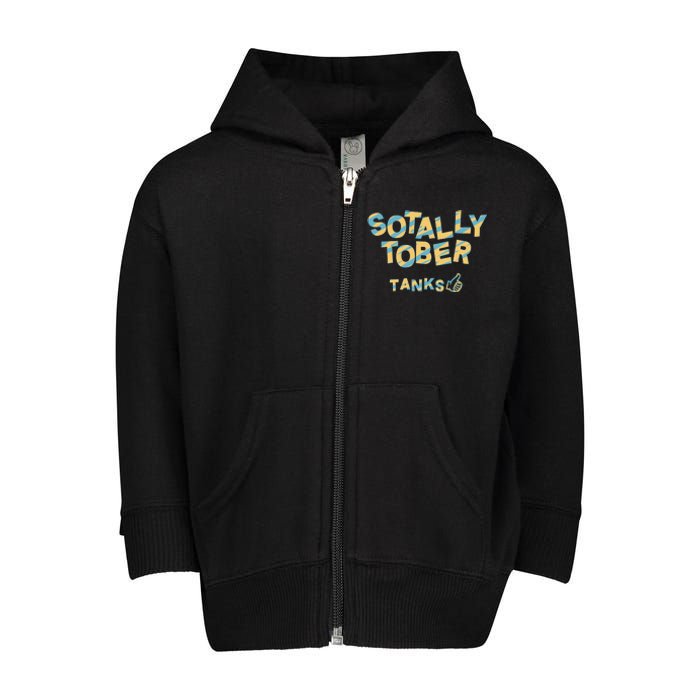 Sotally Tober Tanks Toddler Zip Fleece Hoodie