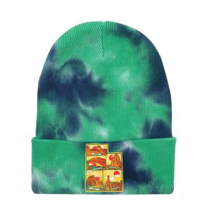 State Of Utah Five National Parks Arches Zion Capitol Bryce Tie Dye 12in Knit Beanie