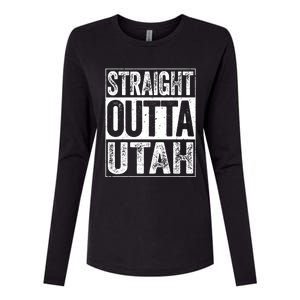 Straight Outta Utah Ut State Gift Womens Cotton Relaxed Long Sleeve T-Shirt