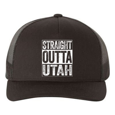 Straight Outta Utah Ut State Gift Yupoong Adult 5-Panel Trucker Hat