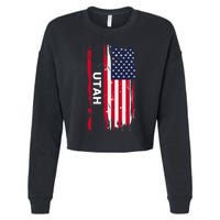 State Of Utah Cropped Pullover Crew