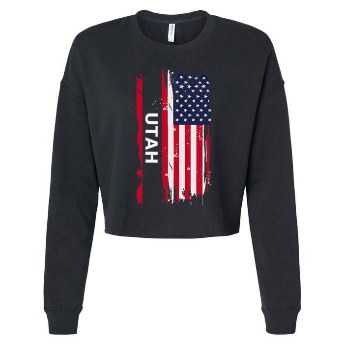 State Of Utah Cropped Pullover Crew