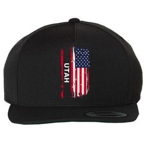 State Of Utah Wool Snapback Cap