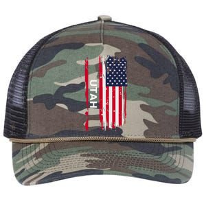 State Of Utah Retro Rope Trucker Hat Cap