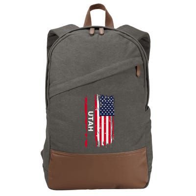 State Of Utah Cotton Canvas Backpack