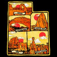 State of Utah Five National Parks Arches Zion Capitol Bryce Cooling Performance Crew T-Shirt