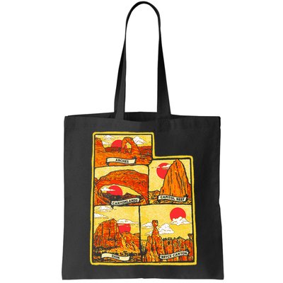 State of Utah Five National Parks Arches Zion Capitol Bryce Bag