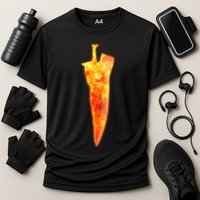 Soul Caliber Soul Edge Sword Flame Blade Cooling Performance Crew T-Shirt