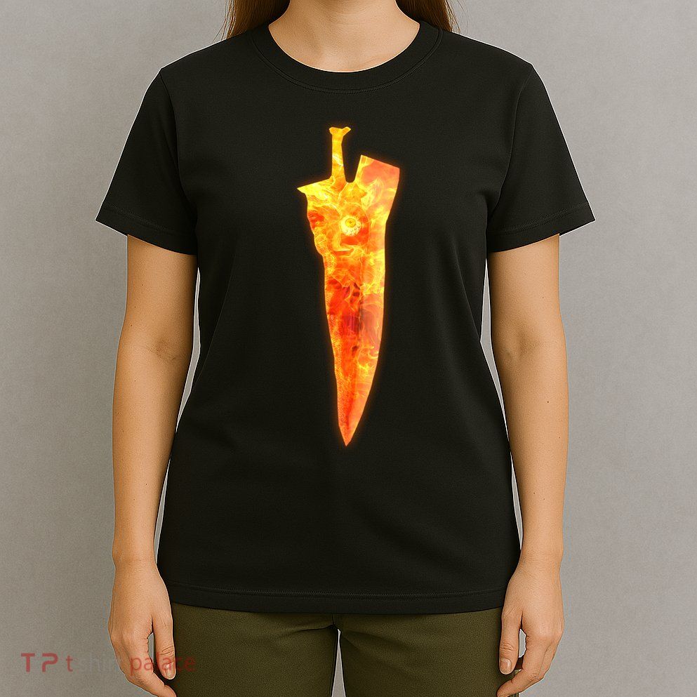 Soul Caliber Soul Edge Sword Flame Blade T-Shirt