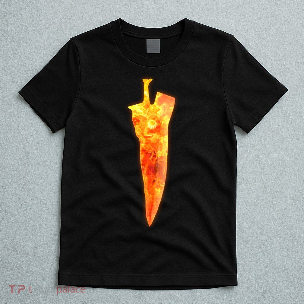 Soul Caliber Soul Edge Sword Flame Blade T-Shirt