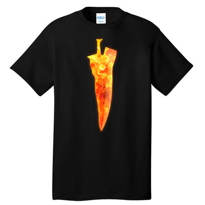 Soul Caliber Soul Edge Sword Flame Blade Tall T-Shirt