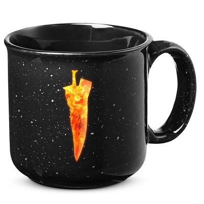 Soul Caliber Soul Edge Sword Flame Blade 15oz Campfire Ceramic Mug