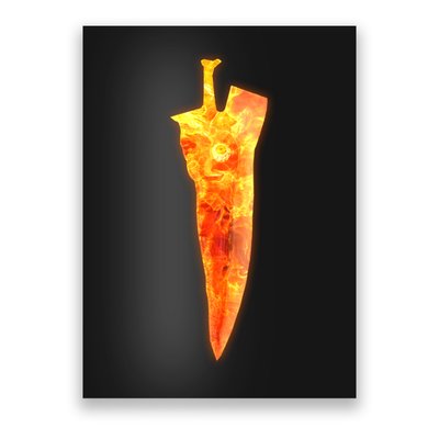 Soul Caliber Soul Edge Sword Flame Blade Poster